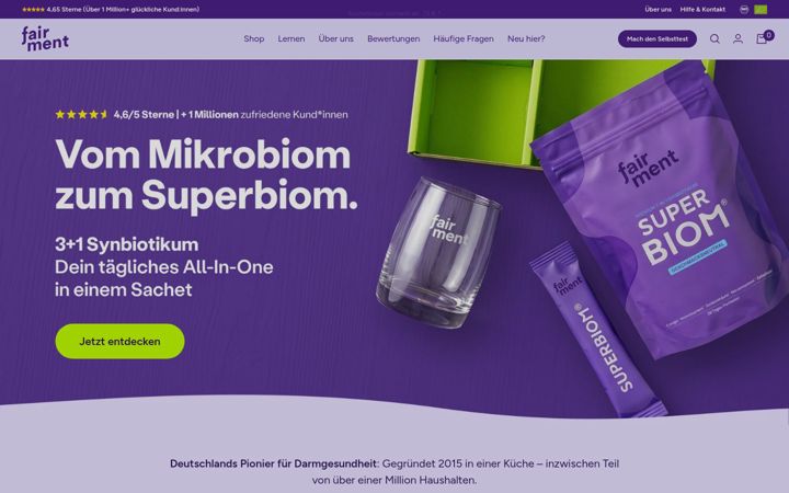 Screenshot of fairment.de