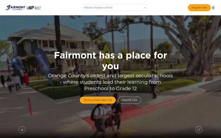 Screenshot of fairmontschools.com
