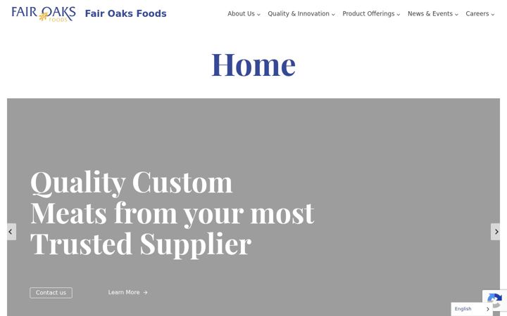 Screenshot of fairoaksfoods.com