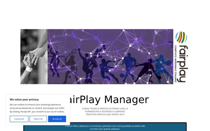 Screenshot di fairplaymanager.it
