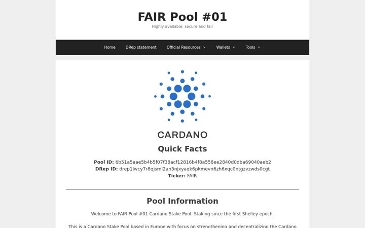 Screenshot of fairpool.eu