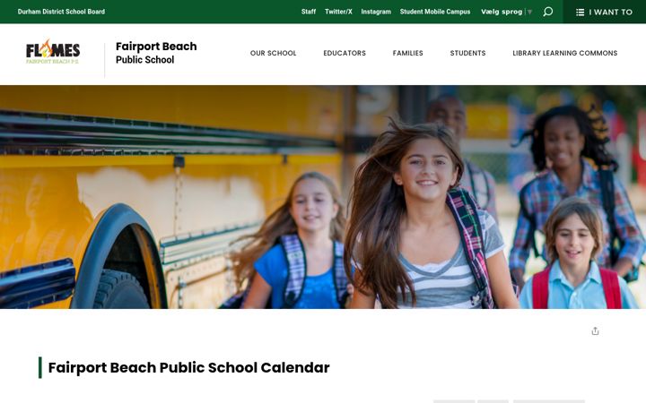 Screenshot of fairportbeach-calendar.ddsb.ca