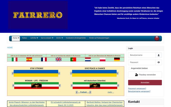 Ekrano kopija fairrero.de