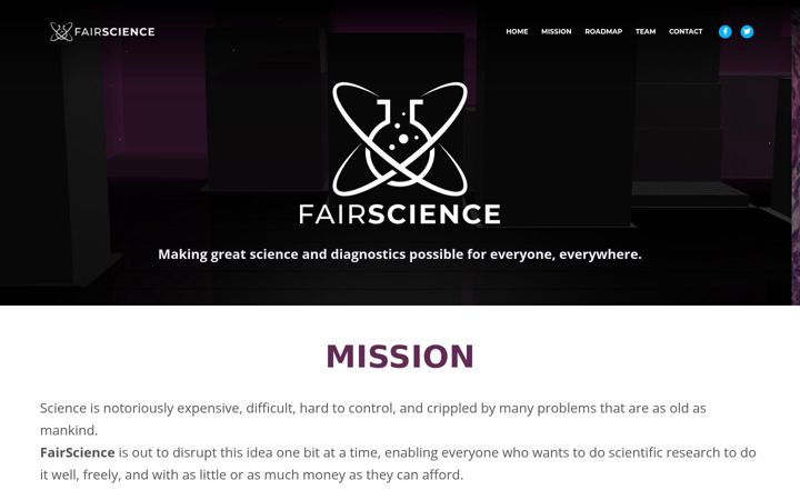 Screenshot di fairscience.it