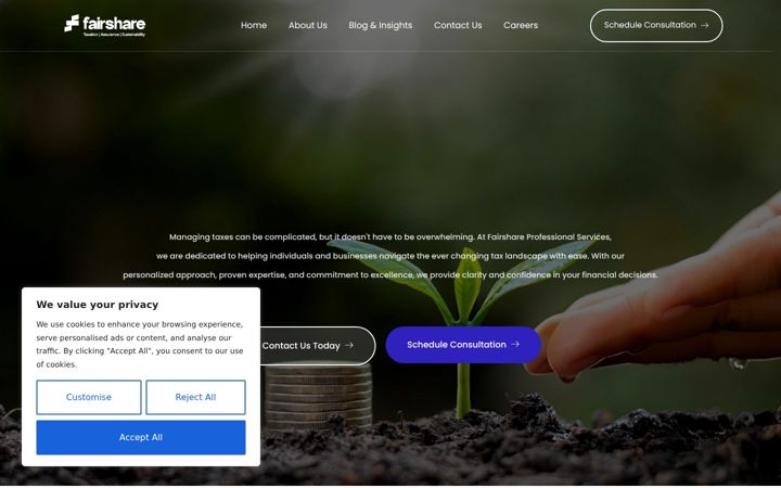 Screenshot of fairshareps.com