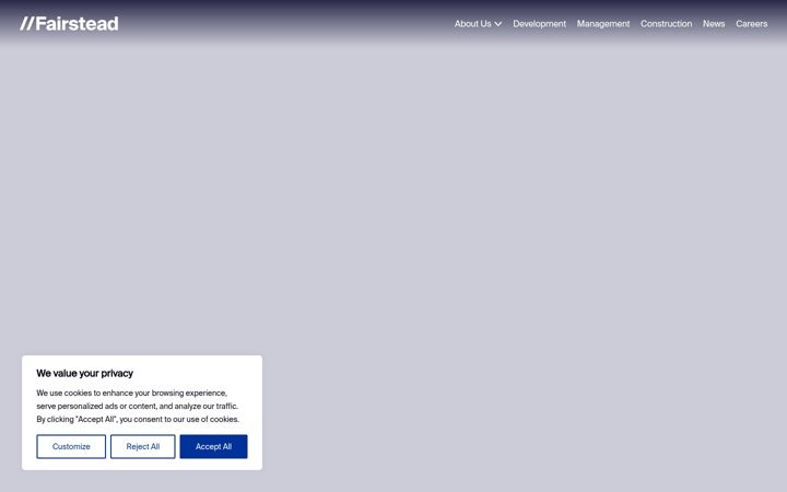 Screenshot of fairstead.com
