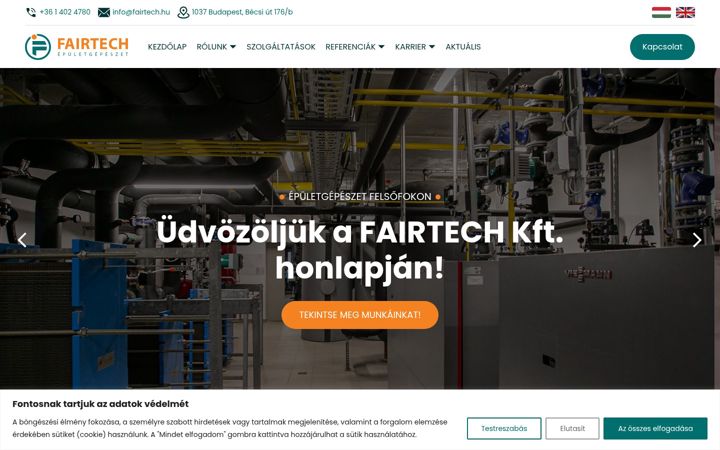 Screenshot of fairtech.hu