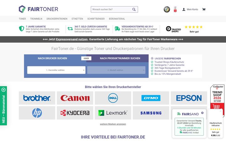 Screenshot of fairtoner.de