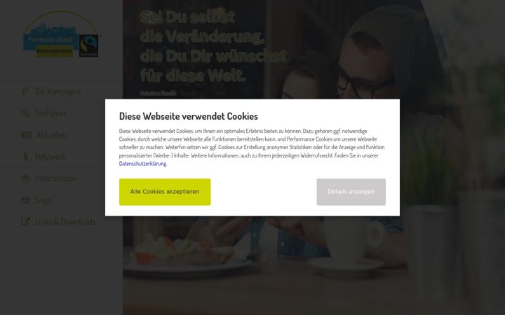 Screenshot of fairtrade-mg.de
