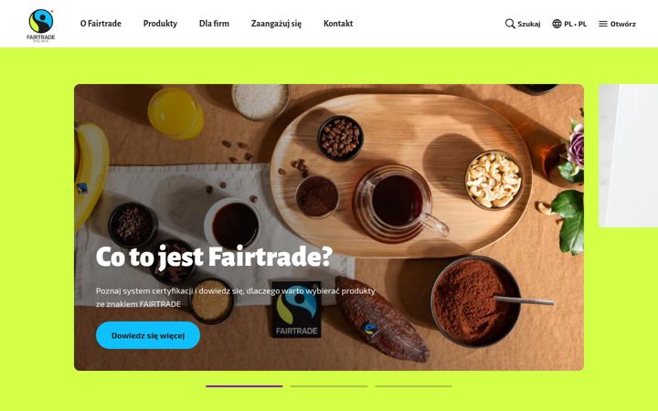 Screenshot of fairtrade.org.pl
