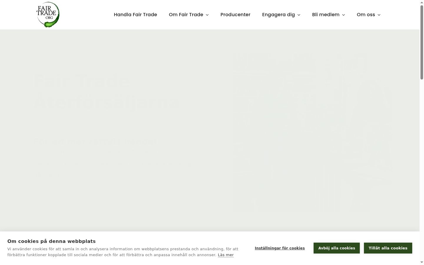 Screenshot van de toestemmingsbanner zoals getoond vóór enige interactie