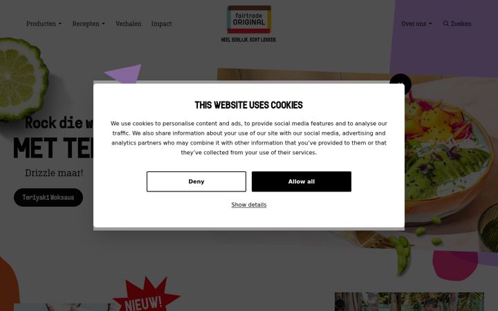 Screenshot of fairtradeoriginal.de