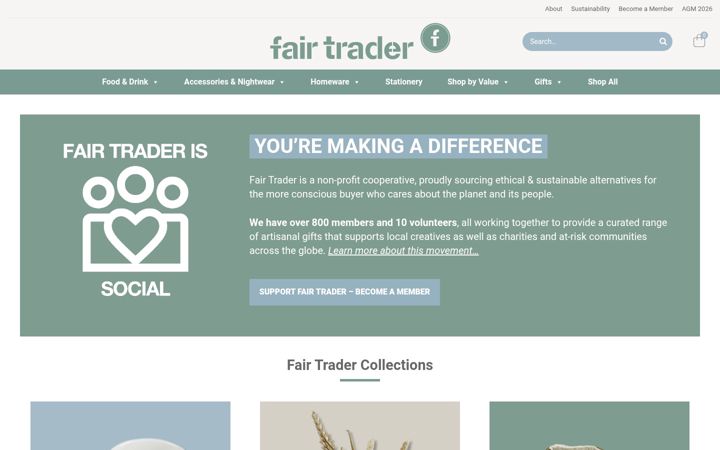 Captură de ecran a fairtrader.info