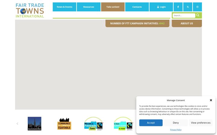 Screenshot of fairtradetowns.net