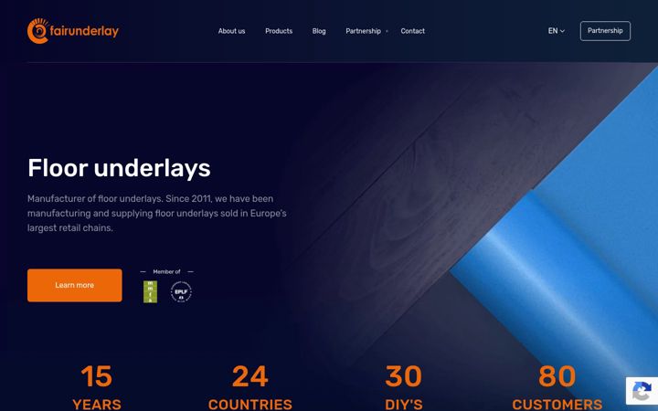 Screenshot of fairunderlay.com