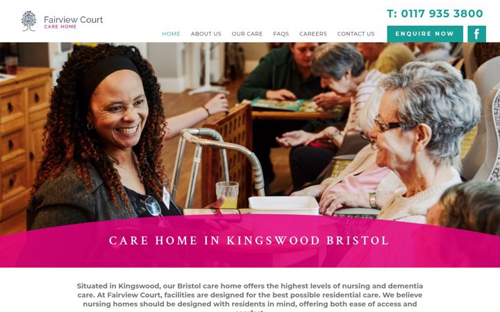 Screenshot of fairviewcourt.co.uk