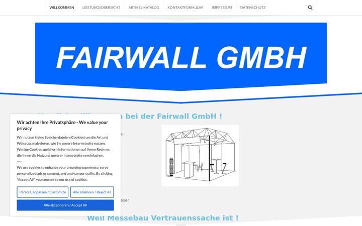 Zrzut ekranu fairwall-gmbh.de