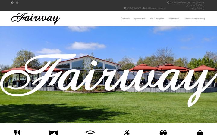 Screenshot of fairway.restaurant