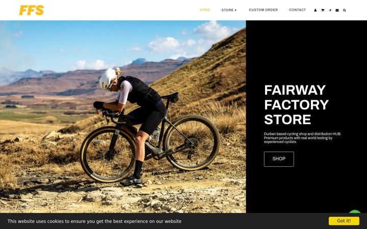 Screenshot of fairwayfactorystore.com