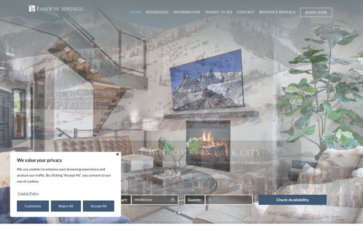 Screenshot of fairwaysprings.com