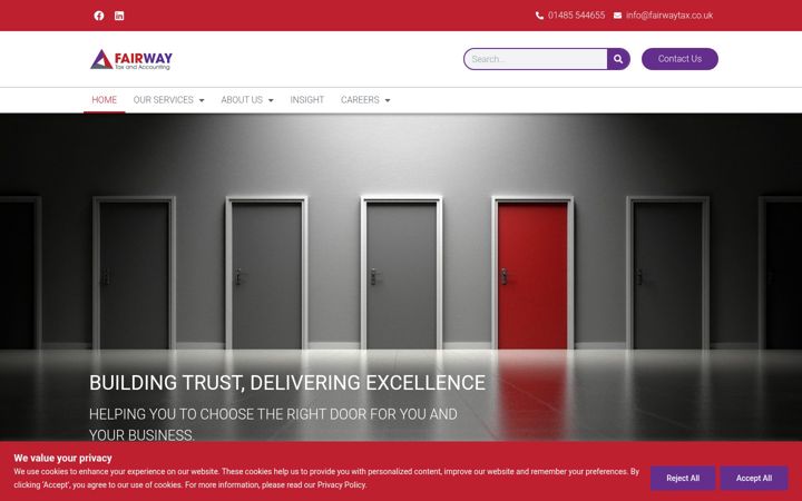 Screenshot of fairwaytax.co.uk