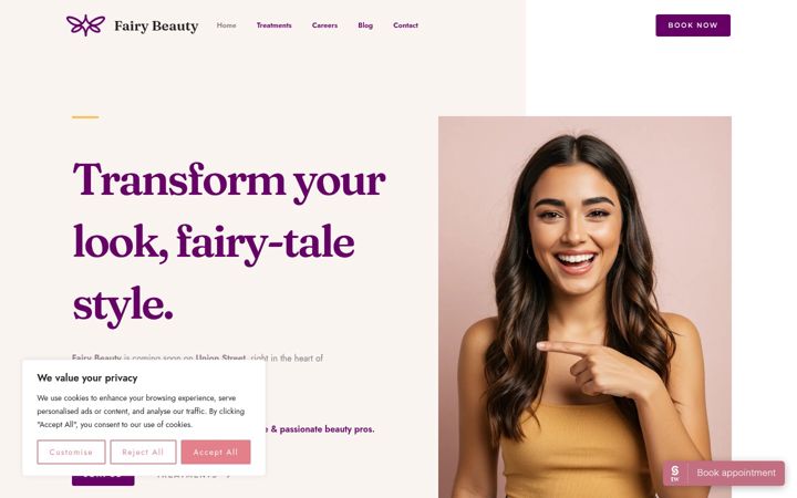 Screenshot of fairybeauty.co.uk