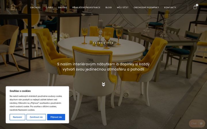 Screenshot of fairygifts.cz