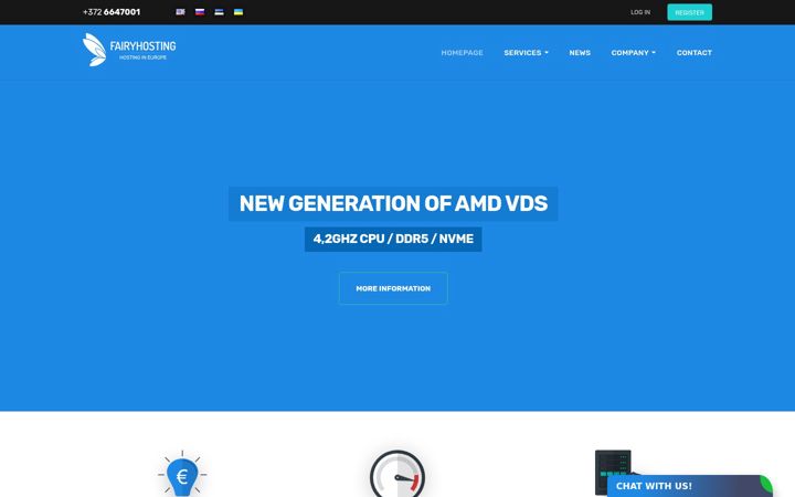 Screenshot of fairyhosting.ru