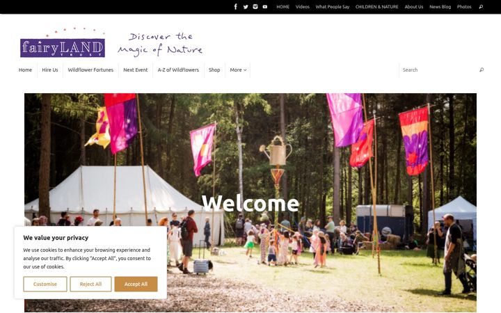 Képernyőkép: fairylandtrust.org