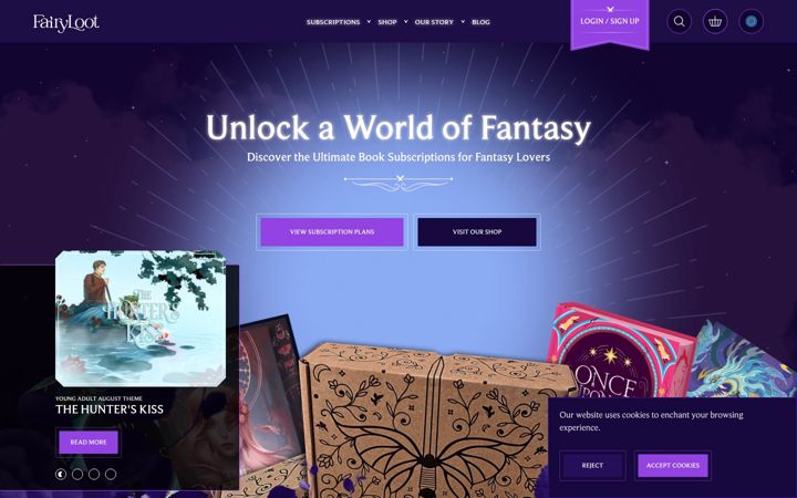 Ekrano kopija fairyloot.com