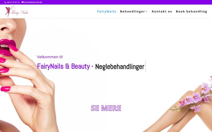 Screenshot of fairynails.dk