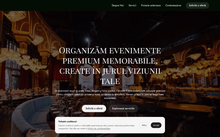 Screenshot of fairytaleevents.ro