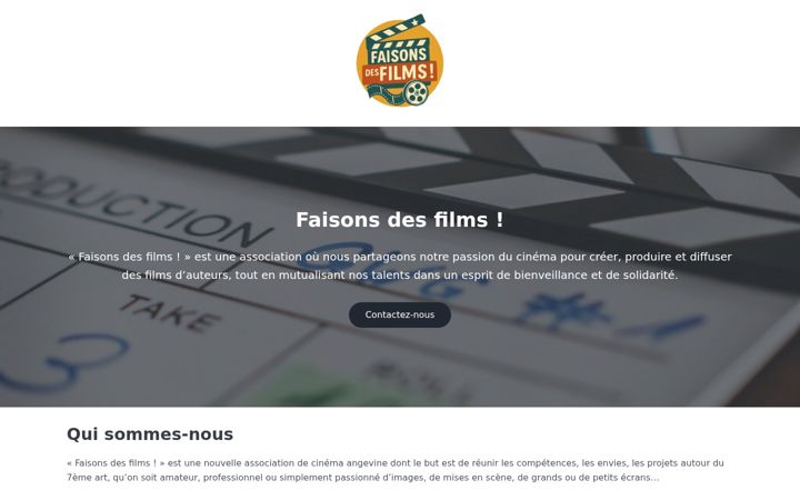 Screenshot of faisonsdesfilms.com