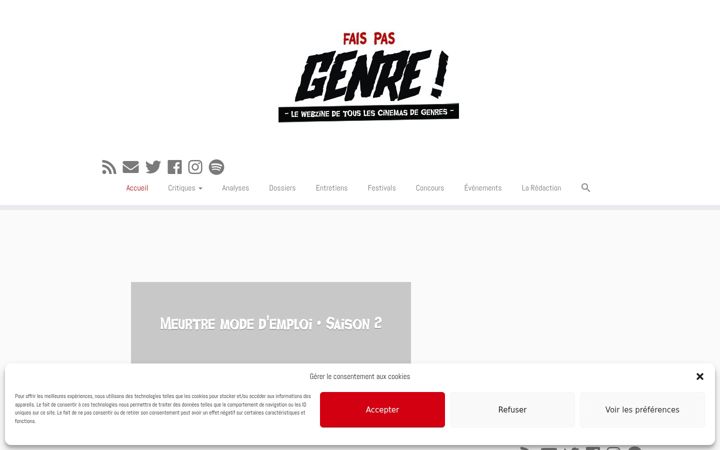 Screenshot of faispasgenre.com