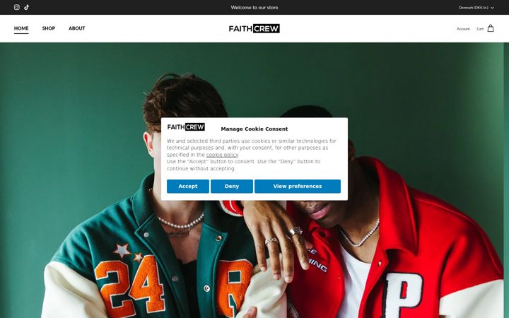 Screenshot of faith-crew.com
