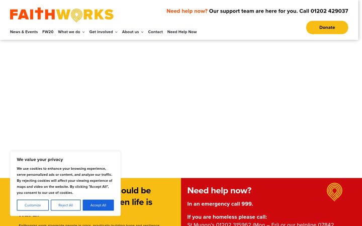 Zrzut ekranu faith-works.org.uk