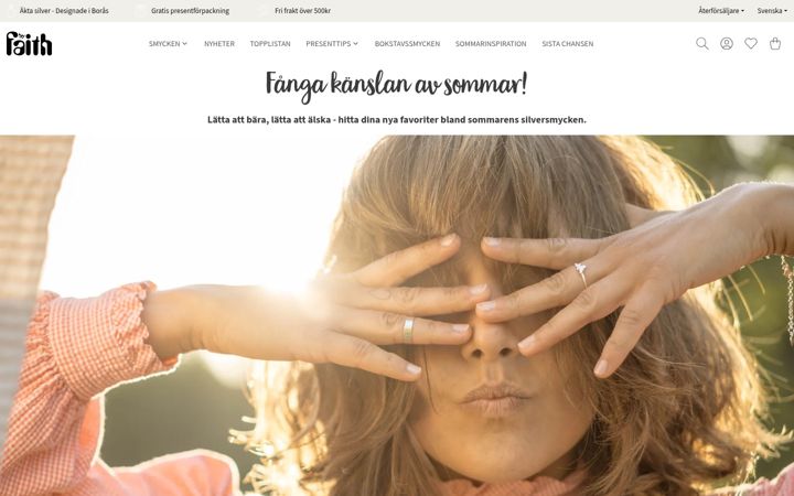 Ekraanipilt saidist faith.se