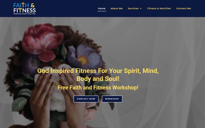 Screenshot of faithandfitnesstraining.com