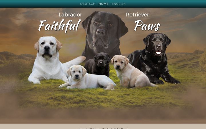 Screenshot of faithful-paws.de