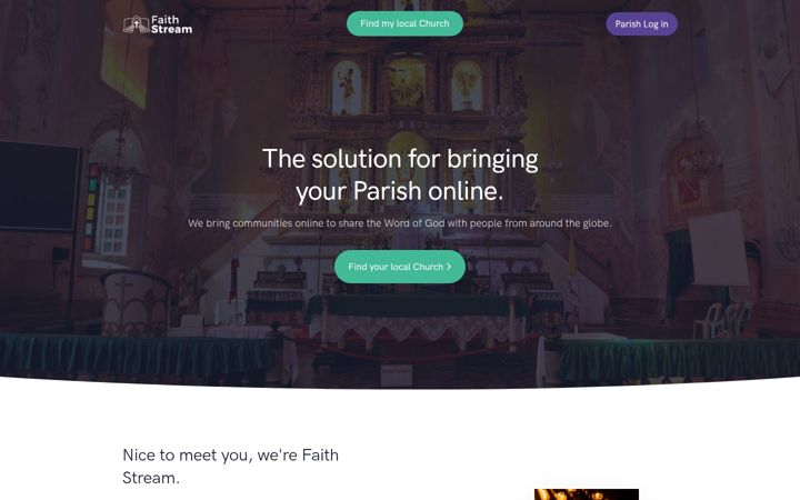 Zrzut ekranu faithstream.co.uk