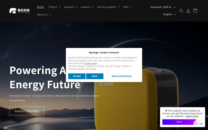 Snímek obrazovky faithtec.net