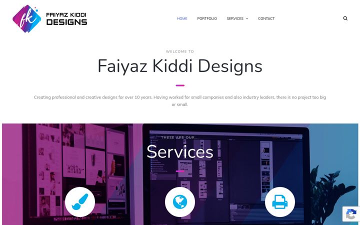 Screenshot of faiyazkiddi.co.uk