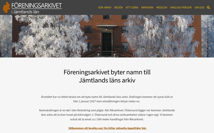 Screenshot of faj.se