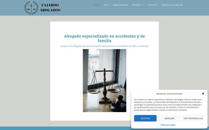 Screenshot of fajardoabogados.net