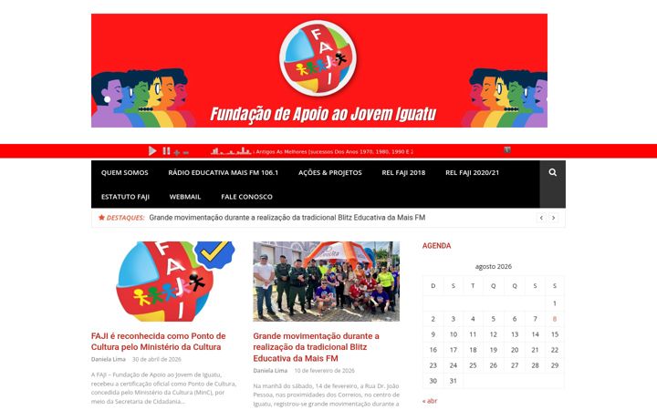 Snímek obrazovky faji.org.br