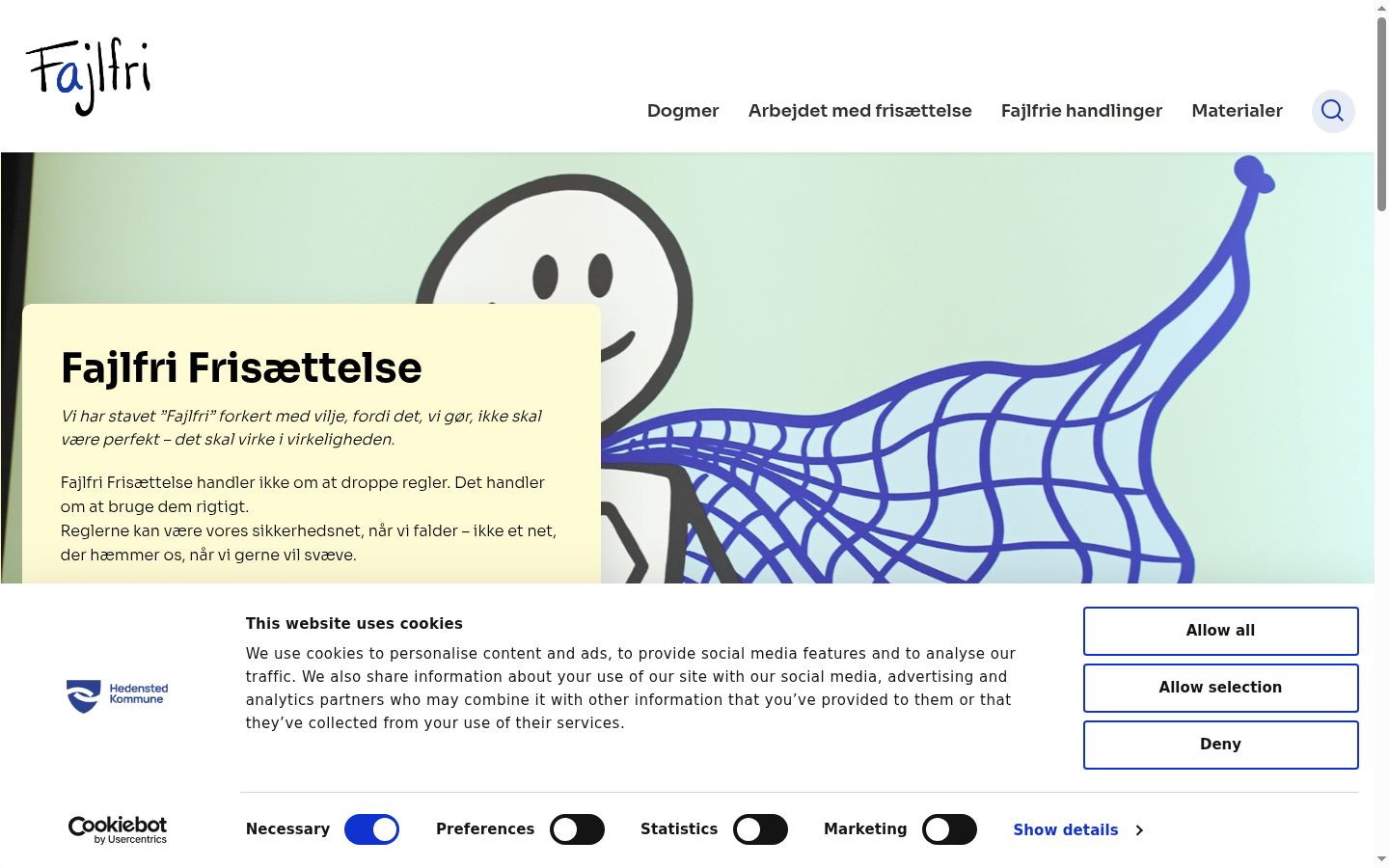Captura de ecrã do banner de consentimento apresentado antes de qualquer interação