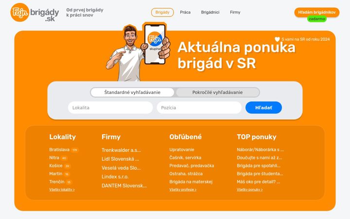 Screenshot ta' fajn-brigady.sk