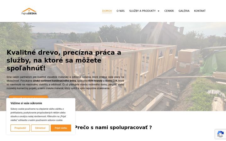 Screenshot of fajnadeska.sk
