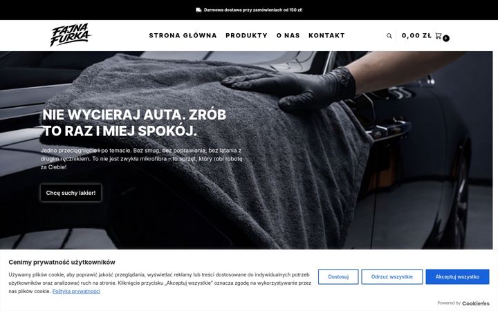 Screenshot of fajnafurka.pl