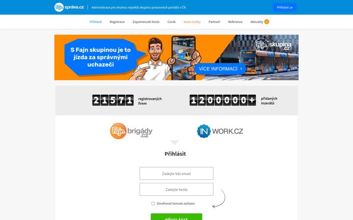 Screenshot of fajnsprava.cz